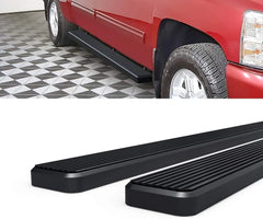 Lkonwee 5" Running Boards Side Steps Black For 01-13 Chevy Silverado GMC Sierra Crew Cab