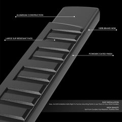 For 2007-2019 Chevy Silverado GMC Sierra Crew Cab Nerf Step Bar Running Boards