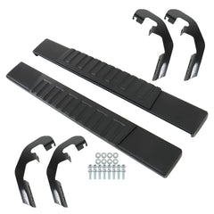 Lkonwee Black Power Coating Running Board For Silverado/Sierra 19-24 Truck Side Step 6"